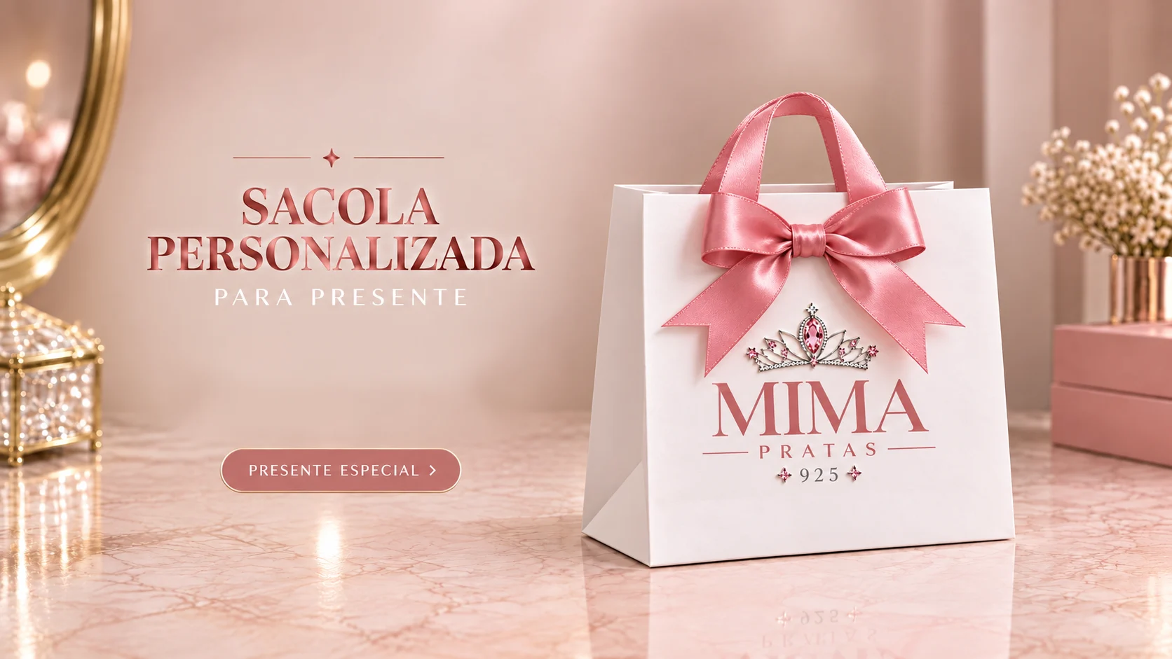 Sacola personalizada para presente