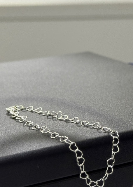 Pulseira de Prata 925 Mini Corações
